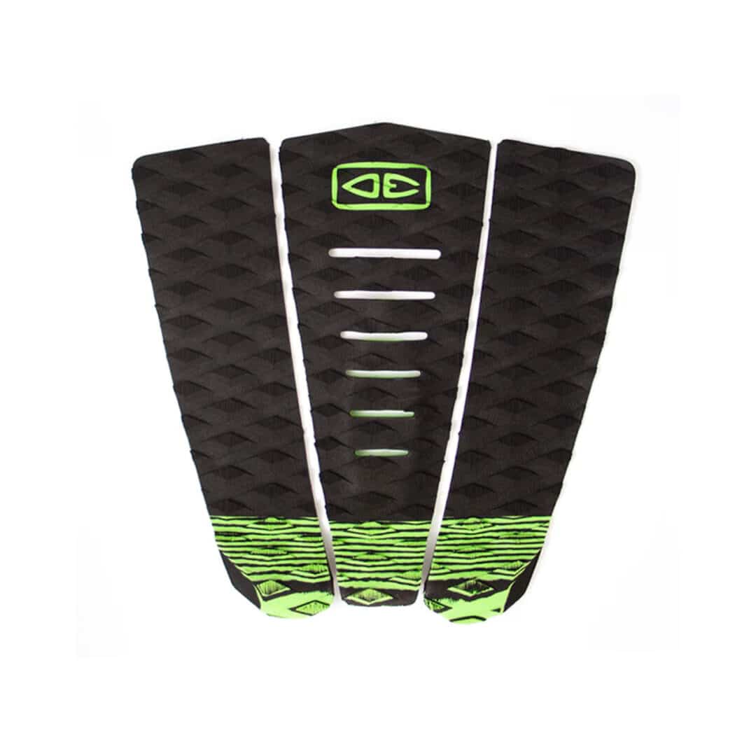 O&E Simple Jack Shortboard Tail Pad - Black/Lime