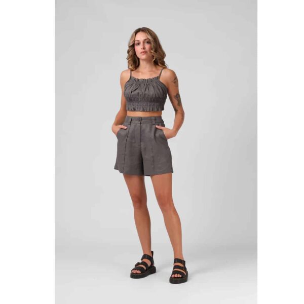 Alternative view of RPM Women's Linen Short Olive