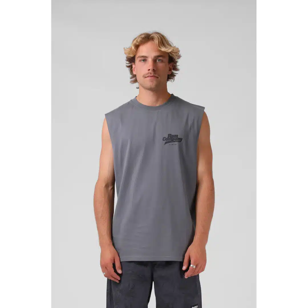 RPM Men's Company Muscle Tee Steel Grey - Image 2