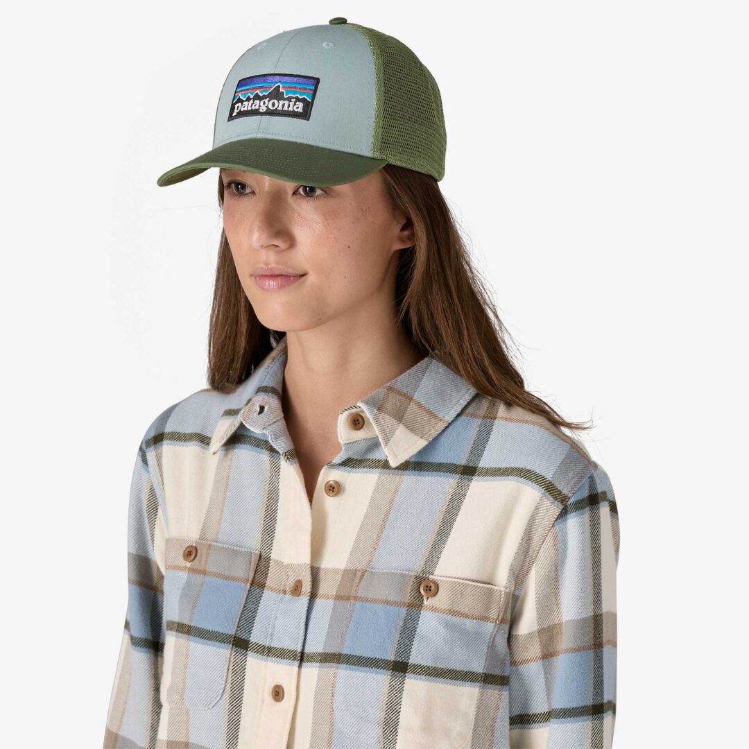 Patagonia P-6 Logo LoPro Trucker Hat Therm Blue - Image 2
