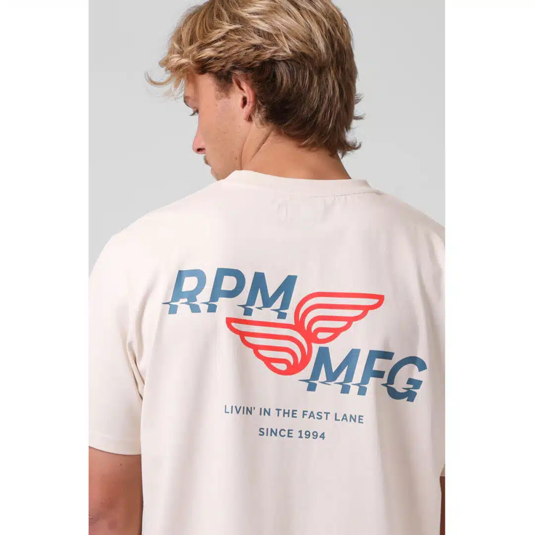 RPM Men's Fast Lane Tee Vintage Cream - Image 2