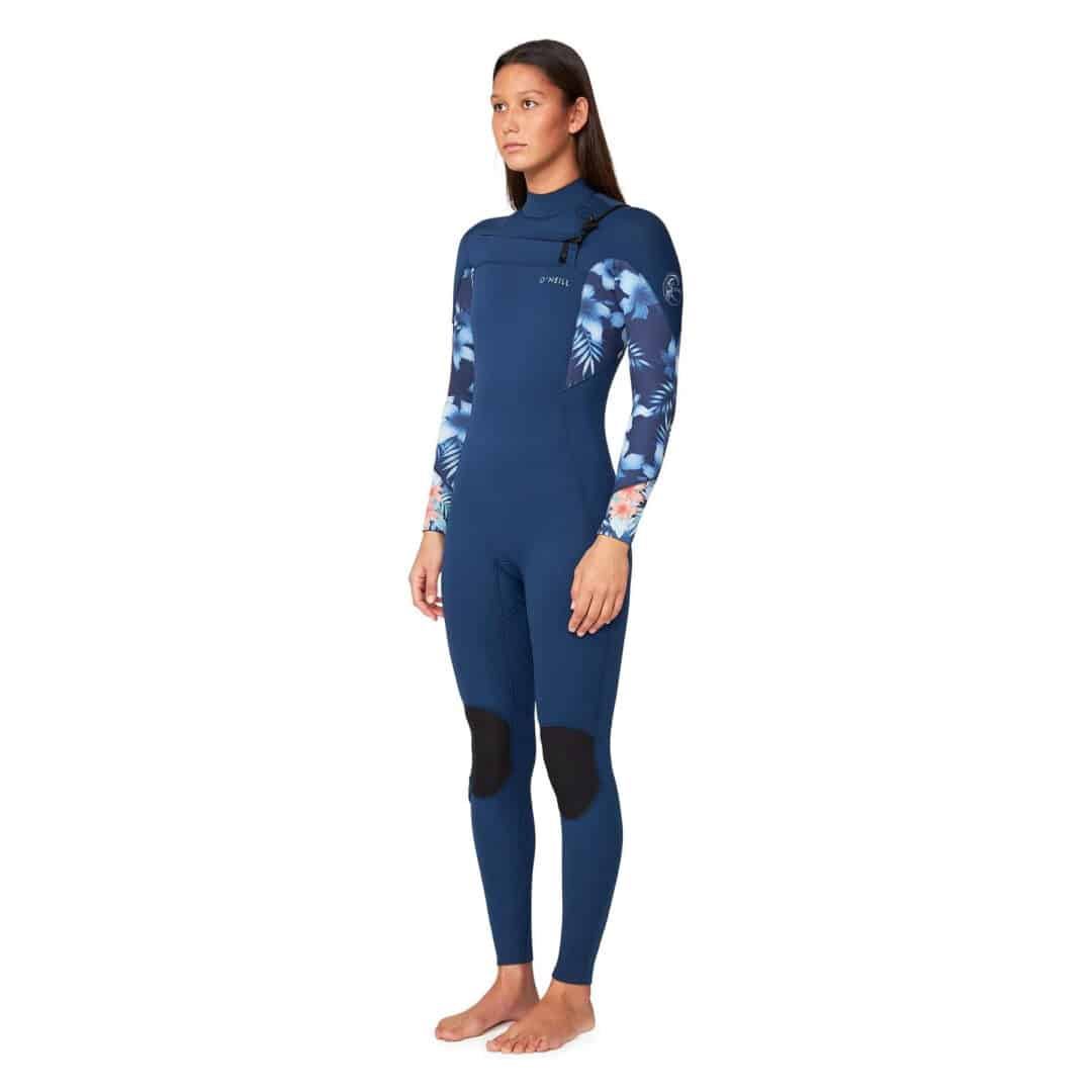 O'Neill Women's 3/2mm Bahia Chest Zip Blue Moon - Image 4
