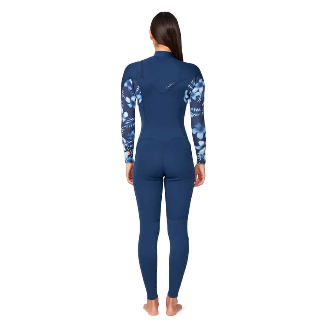 O'Neill Women's 3/2mm Bahia Chest Zip Blue Moon - Image 5