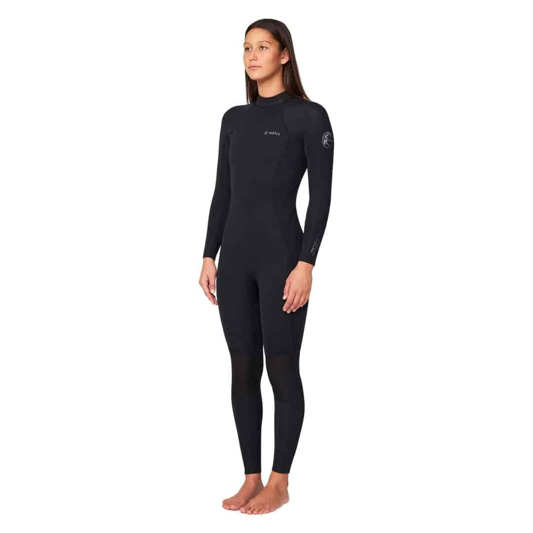 O'Neill Women's 3/2mm Bahia Back Zip Black - Image 3
