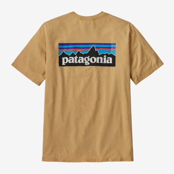 Patagonia Men's P-6 Logo Responsibili-Tee Beeswax Tan
