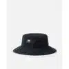 black bucket hat