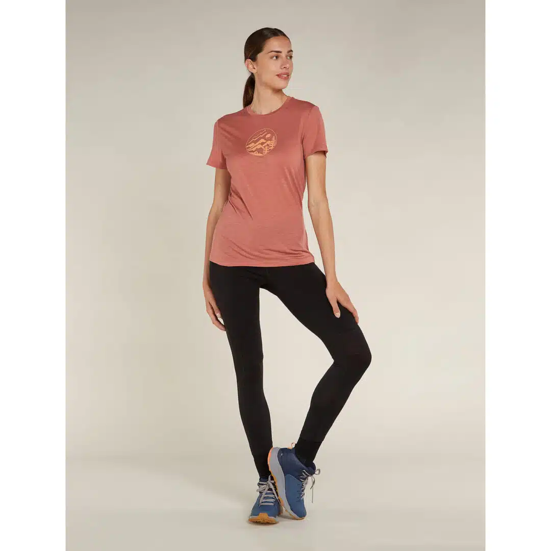 Icebreaker Women's 150 Tech Lite SS Tee Camping Circle Ceda - Image 3