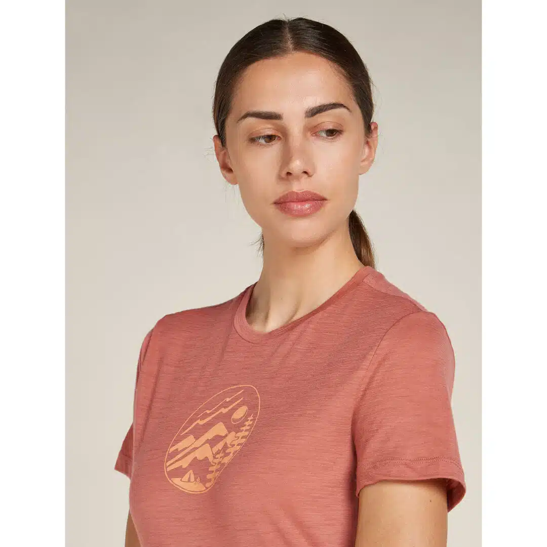 Icebreaker Women's 150 Tech Lite SS Tee Camping Circle Ceda - Image 4