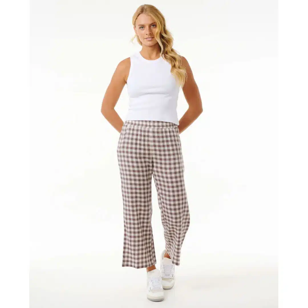Rip Curl Women's Premium Surf Check Pant Egg - Image 4