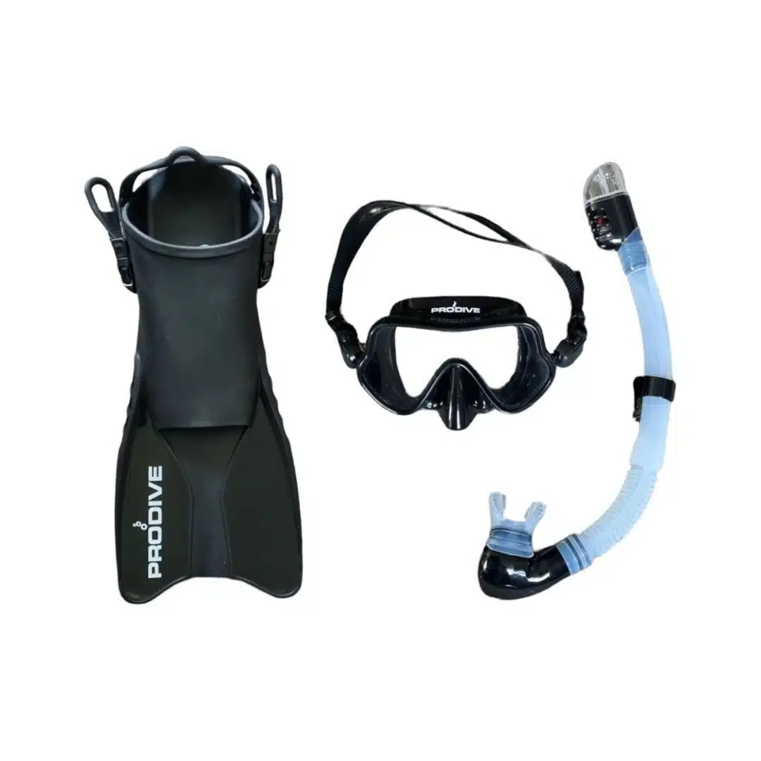 Prodive Explorer Mask/Snorkel Set Black XL