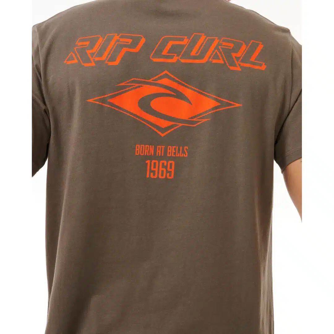 Rip Curl Men's Fade Out Icon Tee Rock - Image 5