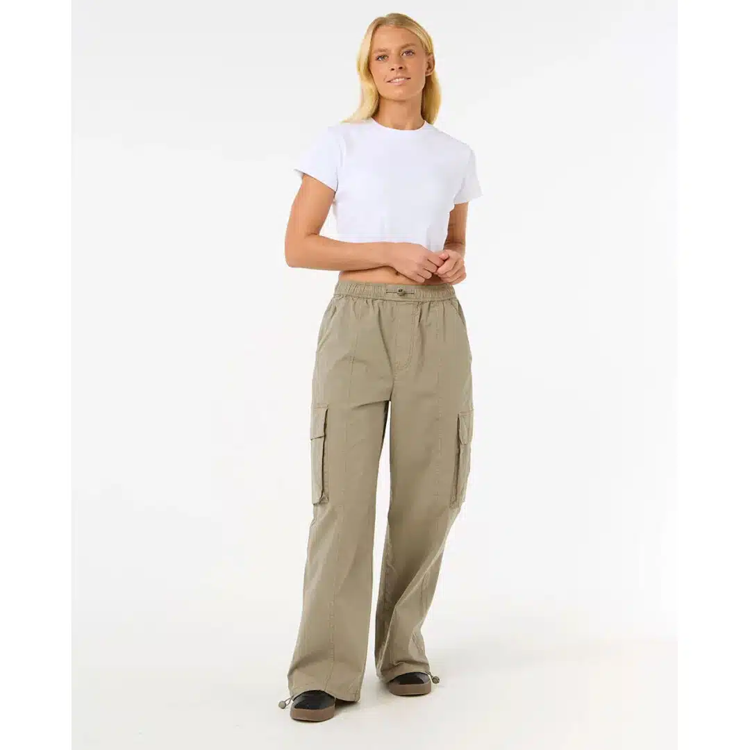 Rip Curl Women's San Carlos Cargo Pant Sage - Image 4