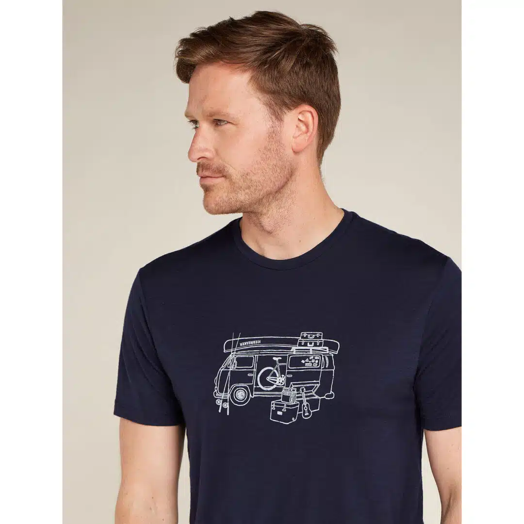 Icebreaker Men's 150 Tech Lite SS Tee Van Life midn - Image 5