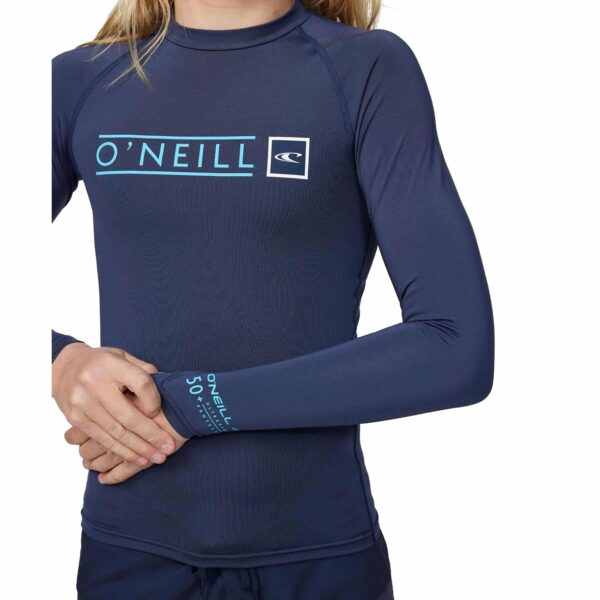 Alternative view of O'Neill Youth Rashie Reactor L/S Navy