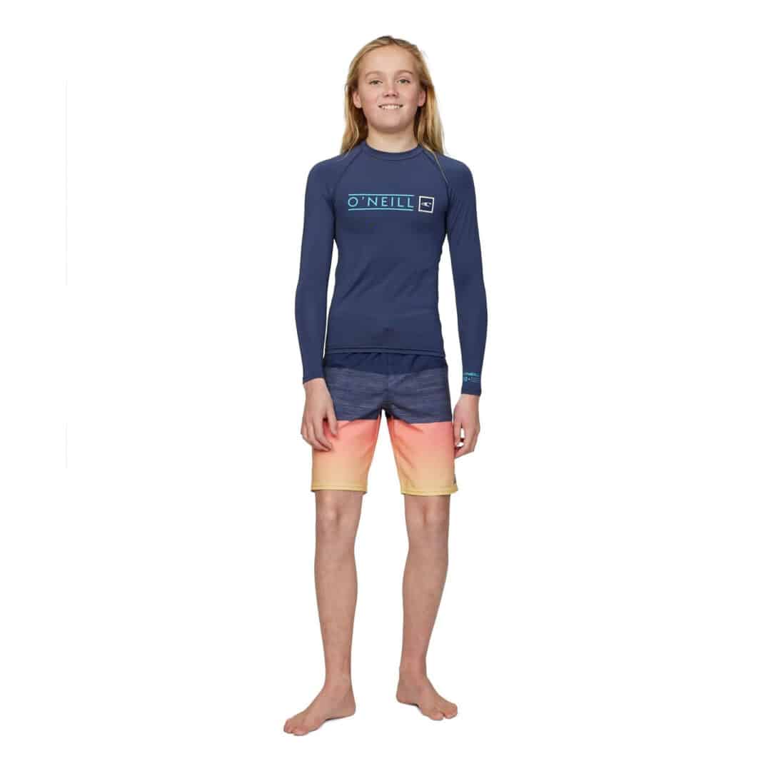 O'Neill Youth Rashie Reactor L/S Navy - Image 3
