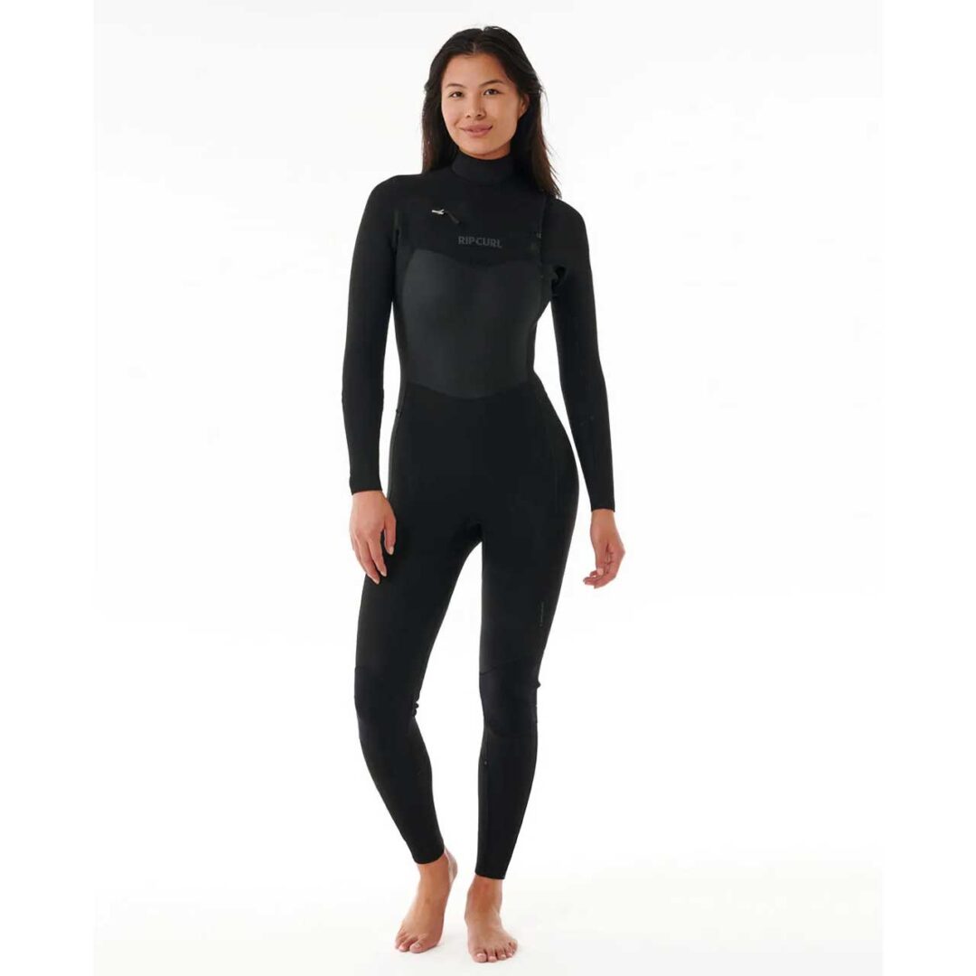 Rip Curl Women's 4/3mm Dawn Patrol Chest Zip Blk