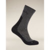 Icebreaker Women's Hike+ Light Crew OBSIDIAN Sock