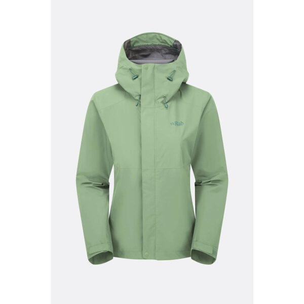 Rab Women's Downpour Jacket Fig Green