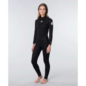 Rip Curl Women's 4/3mm Freelite Back Zip Blk