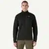 man wearing patagonia better sweater black
