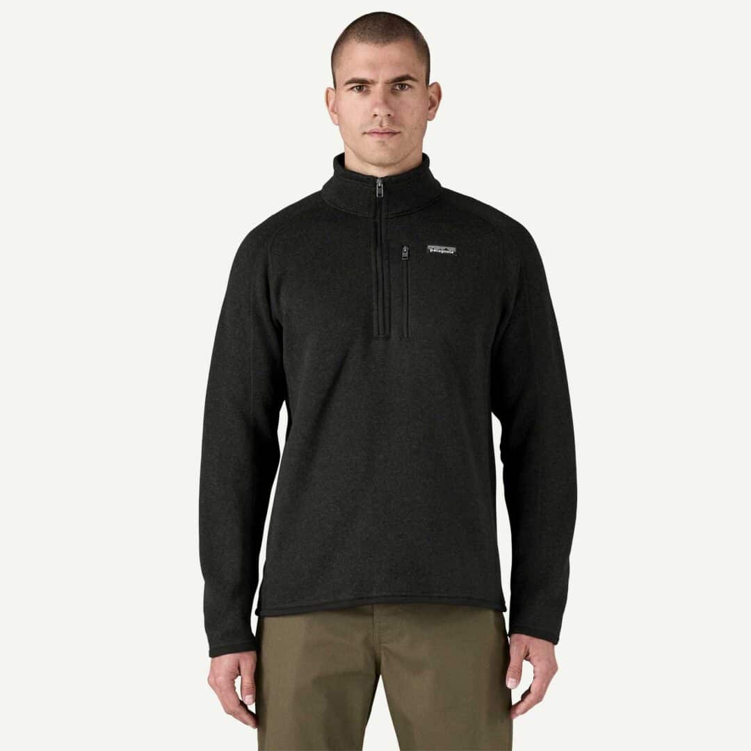 Patagonia Men's Better Sweater 1/4 Zip Black - Image 2