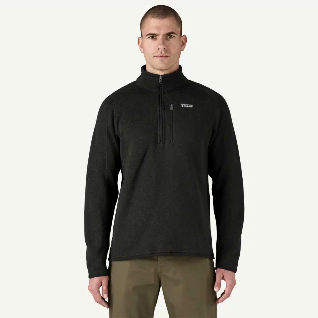 Patagonia Men's Better Sweater 1/4 Zip Black - Image 2