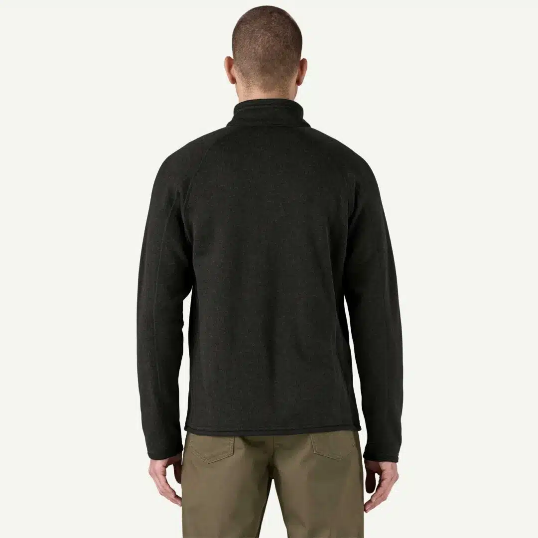 Patagonia Men's Better Sweater 1/4 Zip Black - Image 3