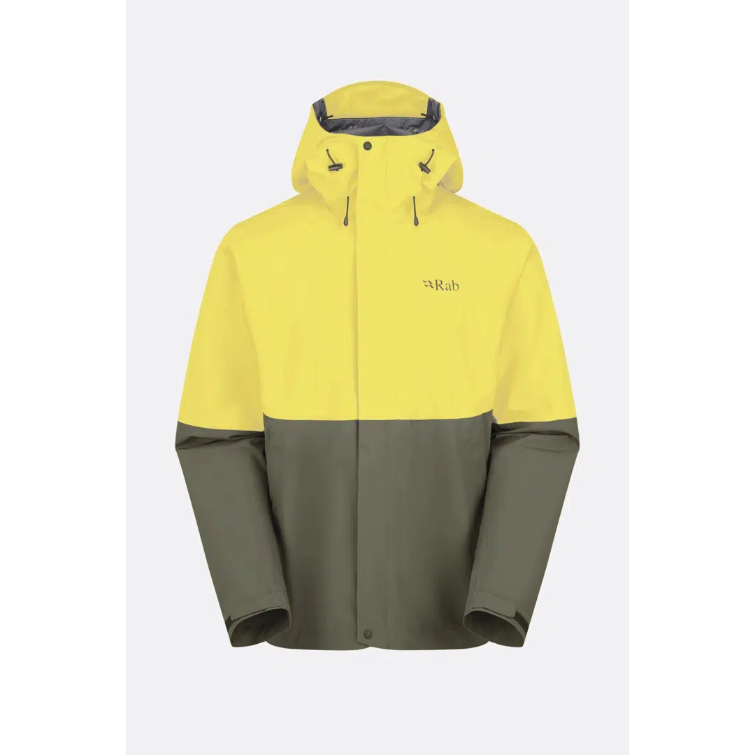 Rab Men's Downpour Jacket Pollen/Army