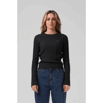 RPM Women's Knitted L/S Black Marl