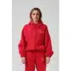 RPM Women's Zip Thru Hood Red