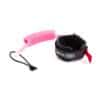 o e basic coiled leash pink