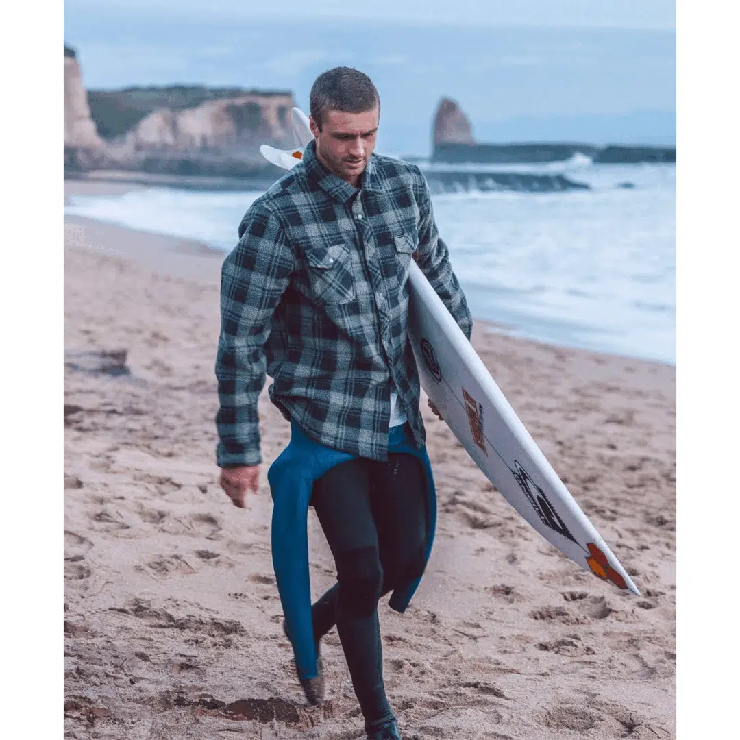 O'Neill Men's Glacier Plaid Superfleece Olive - Image 7
