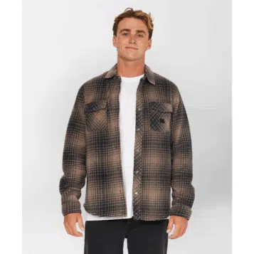 O'Neill Men's Glacier Plaid Superfleece Choc Chip