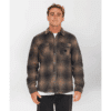 o neill plaid choc fleece1