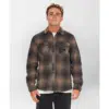 o neill plaid choc fleece1