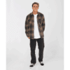 o neill plaid choc fleece2