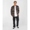 o neill plaid choc fleece2