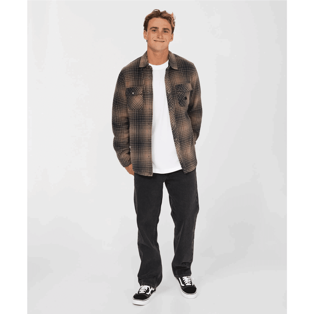 O'Neill Men's Glacier Plaid Superfleece Choc Chip - Image 3