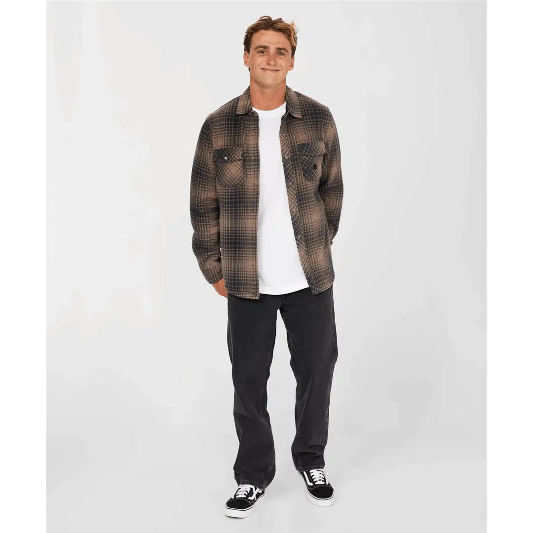 O'Neill Men's Glacier Plaid Superfleece Choc Chip - Image 3