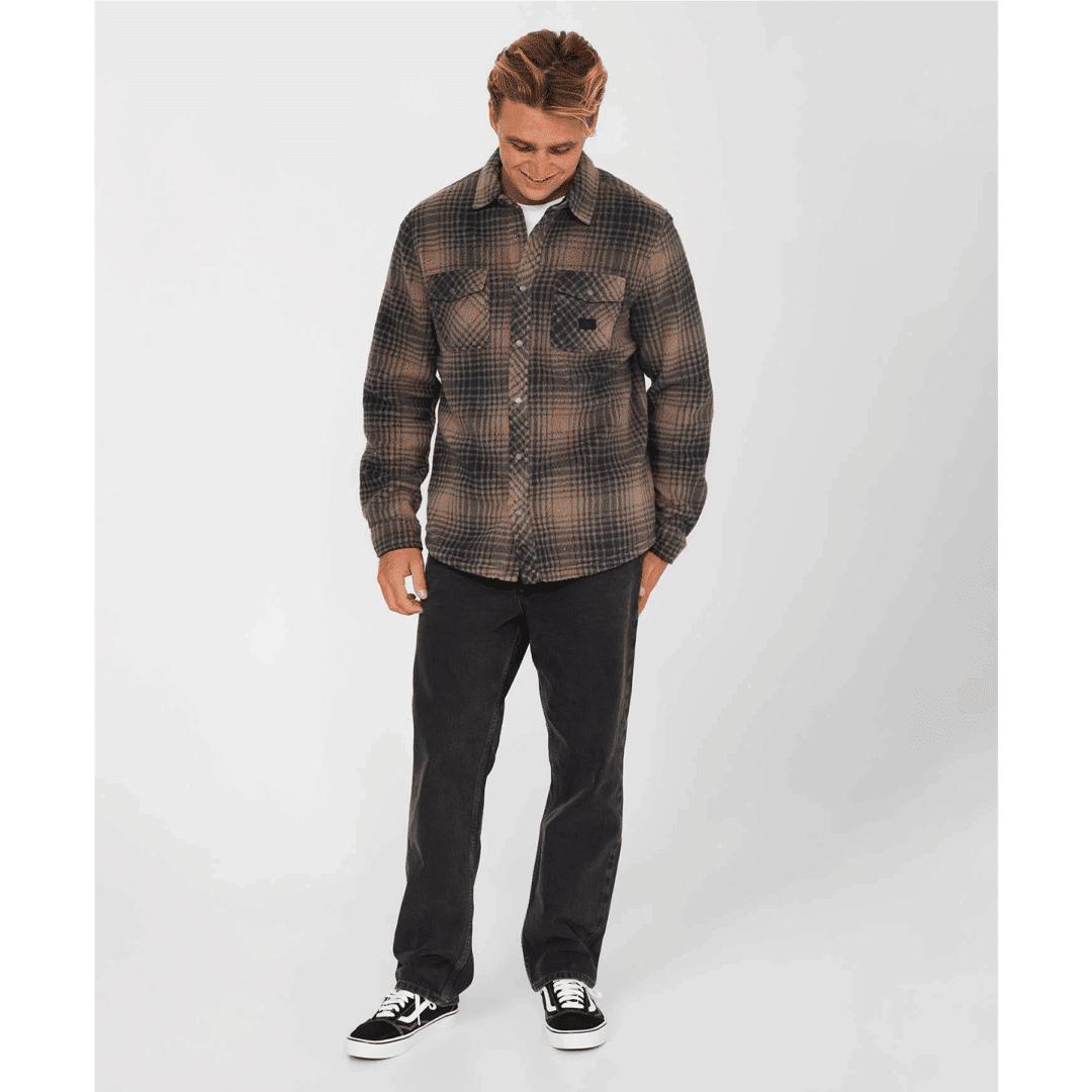 O'Neill Men's Glacier Plaid Superfleece Choc Chip - Image 4