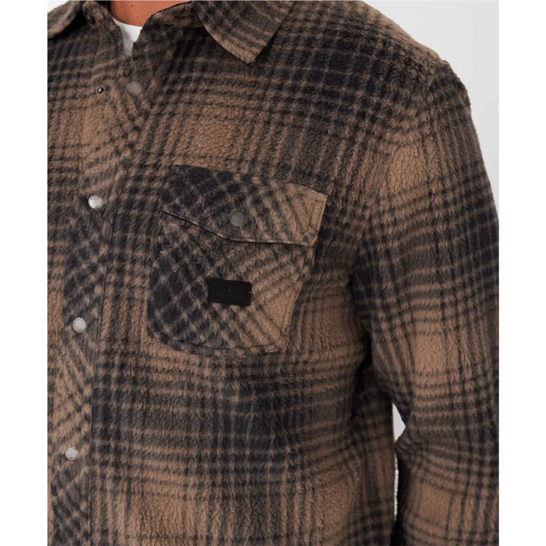 O'Neill Men's Glacier Plaid Superfleece Choc Chip - Image 7