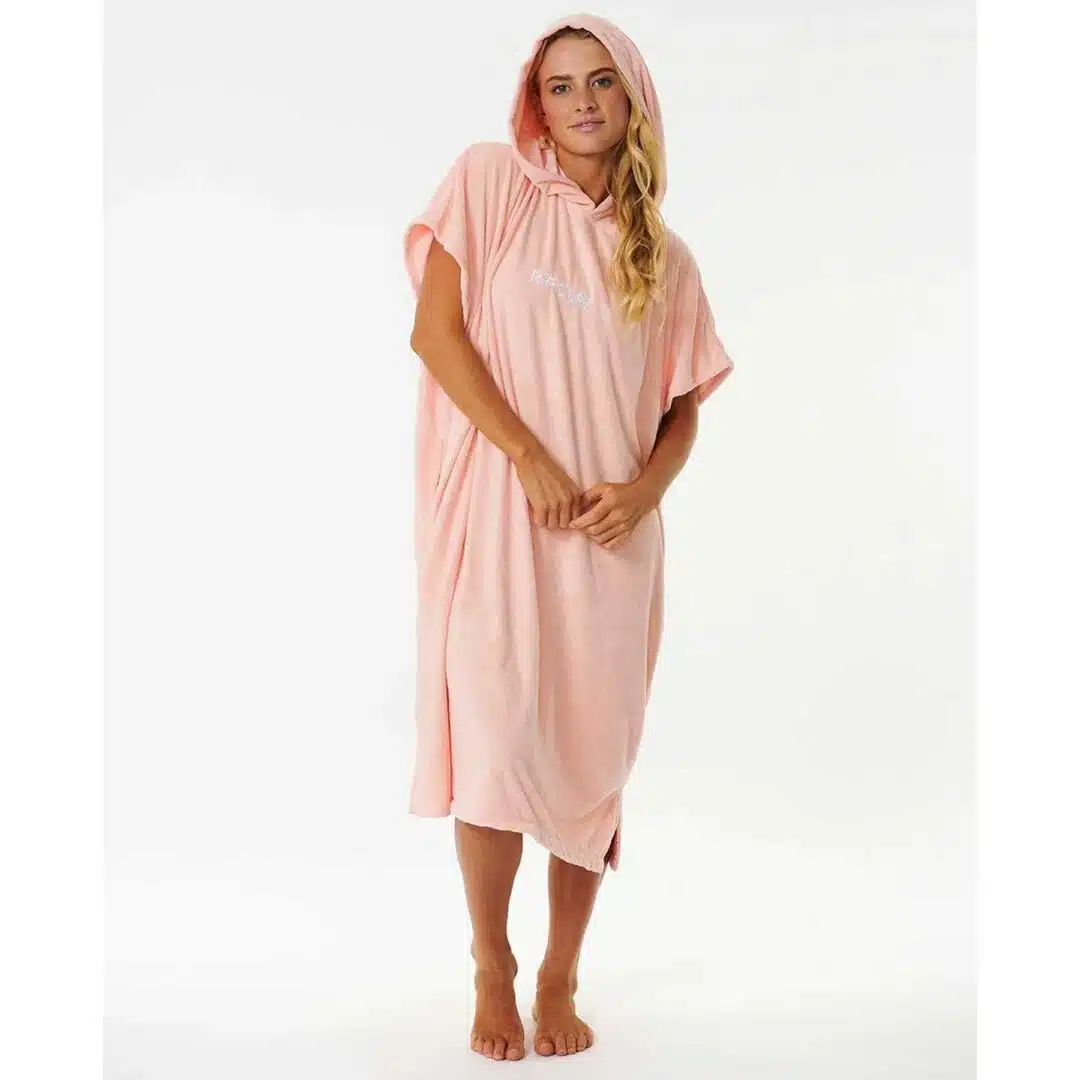 Rip Curl Classic Surf Hooded Towel Peach - Image 3