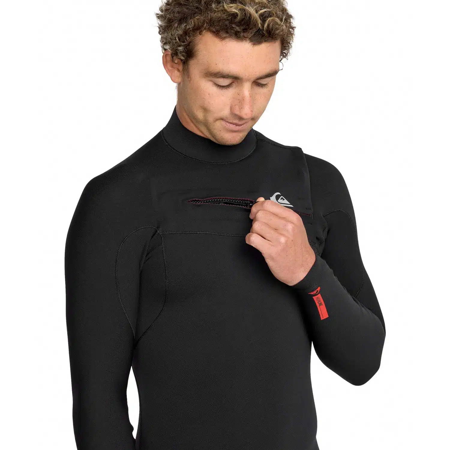 Quiksilver Men's 3/2mm Highline Chest Zip Black 4 Quiksilver Men's 3/2mm Highline Chest Zip Black - Image 4