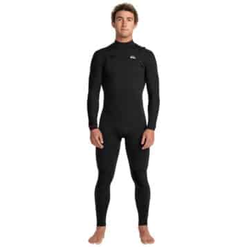 Quiksilver Men's 3/2mm Highline Chest Zip Black