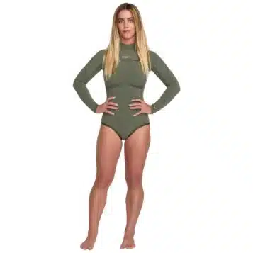 Roxy Women's 1.5mm Elite Xtra Stretch Cheeky L/S Sage