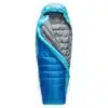 Sea to Summit Trek Sleeping Bag -1°C Snorkel Blue Regular 8 Trek Down Sleeping Bag open