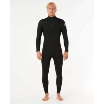 Rip Curl Men's 3/2mm Dawn Patrol Chest Zip Black