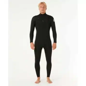 Rip Curl Men's 3/2mm Dawn Patrol Chest Zip Black