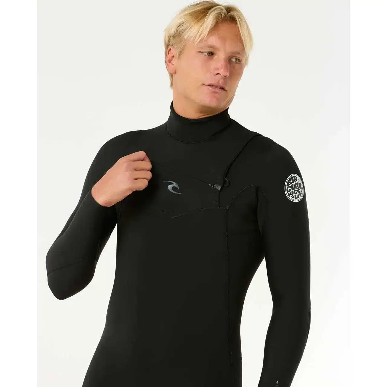 Rip Curl Men's 3/2mm Dawn Patrol Chest Zip Black 6 Rip Curl Men's 3/2mm Dawn Patrol Chest Zip Black - Image 6