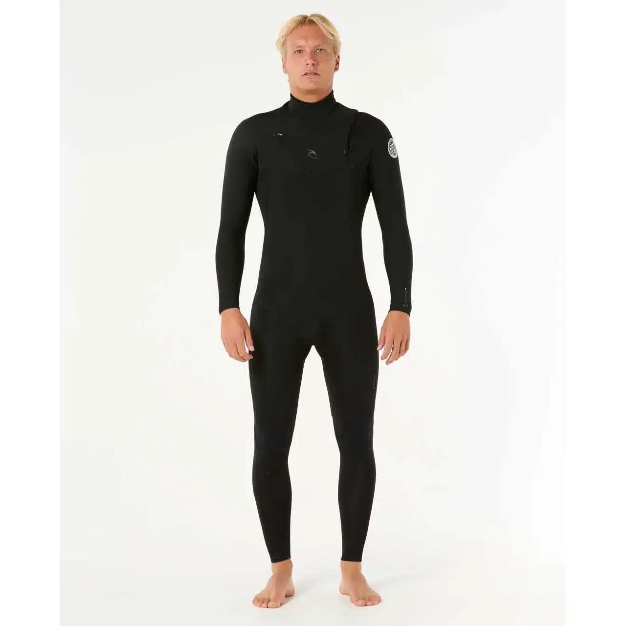 Rip Curl Men's 3/2mm Dawn Patrol Chest Zip Black 1 3/2mm Dawn Patrol Wetsuit for NZ cold water